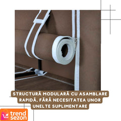 Dulap Pantofi Textil cu Capac 5 Niveluri — Organizare Eficientă 🥿✨