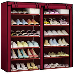 Dulap Pantofi Textil Dublu cu 6 Niveluri — Organizare Elegantă și Spațioasă 🥿✨