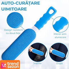Set 2 Perii pentru Îndepărtarea Părului de Pe Haine — Compacte și Autocurățante 🐾✨