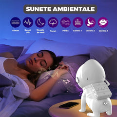 Proiector Stele Câine Astronaut cu Bluetooth — Atmosferă Magică în Cameră 🌌🐶