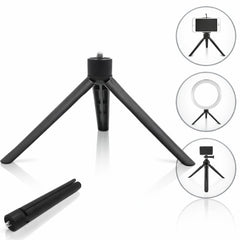 Trepied Compact cu Lampi Circulare pentru Telefon și Cameră — Ideal pentru Autenticitate 🎥✨