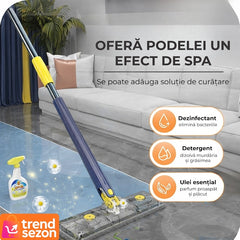 Mop Telescopic cu Stoarcere Integrată — Curățenie Simplificată! 🧹✨