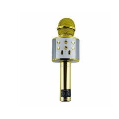 Microfon Karaoke Metallic cu Redare pe Card — Experiență Audio Vibrantă 🎤✨