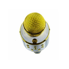 Microfon Karaoke Metallic cu Redare pe Card — Experiență Audio Vibrantă 🎤✨
