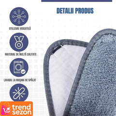 Lavetă pentru Mop Triunghiular Super Absorbantă — Curățare Rapidă ⭐🧼