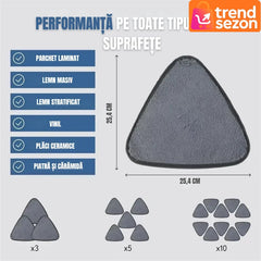 Lavetă pentru Mop Triunghiular Super Absorbantă — Curățare Rapidă ⭐🧼