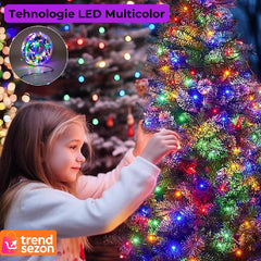 Instalație Luminoasă LED pentru Crăciun 100M Multicolor — Atmosferă Magico-Festivă 🎄✨