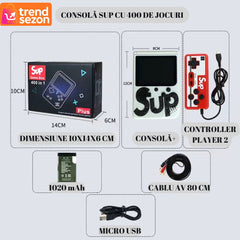 Mini Consolă Retro Portabilă cu 400 Jocuri — Distracție Clasică pentru Toată Familia! 🎮✨