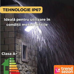 Lampa Solară LED 200W cu Telecomandă și Panou Separat — Iluminare Strălucitoare pentru Timp Îndelungat 🌞💡