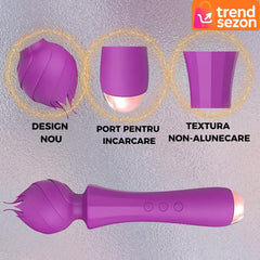 Vibrator Tip Bagheta Cu Silicon Premium — Stimulare Exterioară Intensă 💖✨