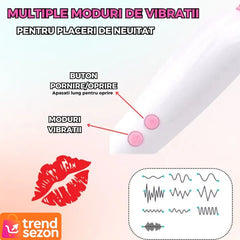 Vibrator Mini Cu 10 Moduri de Vibe — Stimulare Intensă pentru Relaxare 🌟💖
