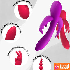 Vibrator Ergonomic cu Stimulare Duală — Plăcere Intensă 🔥💖