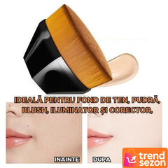 Pensulă Kabuki Ultra Soft pentru Machiaj — Acoperire Perfectă! 🎨✨