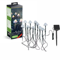 Set 10 Lumini Solare Tip Ciuperci LED — Iluminare Elegantă pentru Grădină 🌼✨