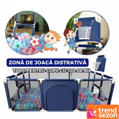 Tarc Siguranță pentru Copii cu Design Ergonomic — Spațiu de Joacă Ideal! 🎉🧸