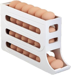 Suport Organizator pentru Oua cu Rulare Automată — Economisește Spațiu în Frigider 🥚✨