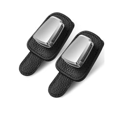 Suport Ochelari Auto din Piele și Aluminiu — Design Elegant și Practic 🚗🕶️