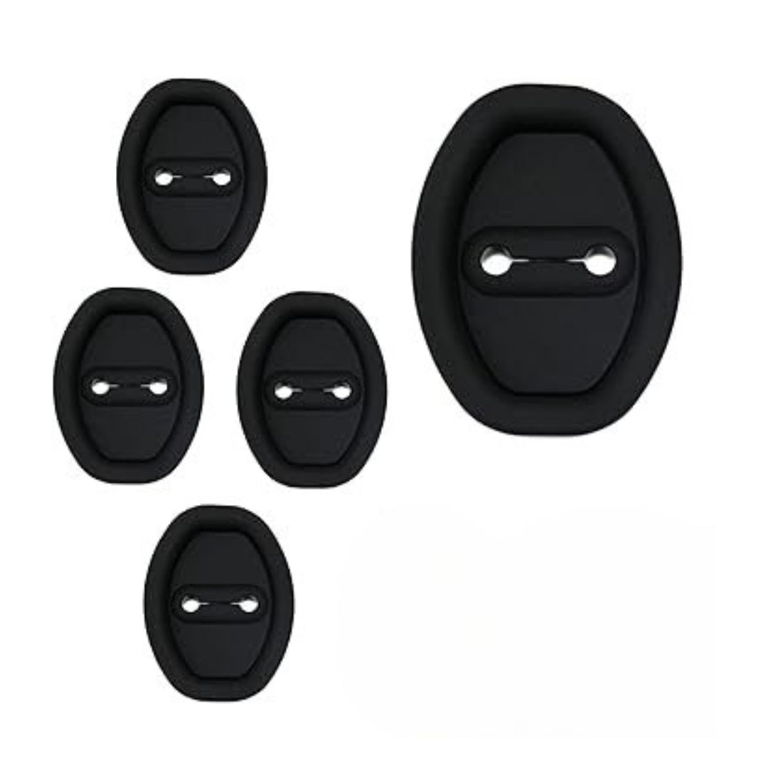 Set 4 Capace Silicone Auto pentru Încuiat — Protecție și Stil Elegant 🖤🛡️
