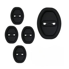 Set 4 Capace Silicone Auto pentru Încuiat — Protecție și Stil Elegant 🖤🛡️
