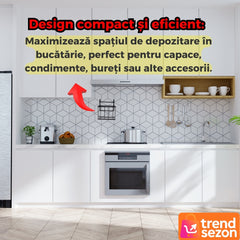 Cos Metalic Suspendat cu Montaj Simplu — Economisește Spațiu în Bucătărie și Baie 🛁✨