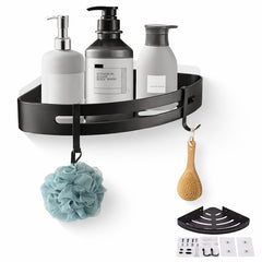 Raft de Duș din Aluminiu Negru — Design Modern și Montaj Rapid 🛁✨