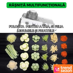 Razatoare Multifuncțională cu 18 Funcții și Lame Inox — Economisește Timp în Bucătărie! 🍽️🕒