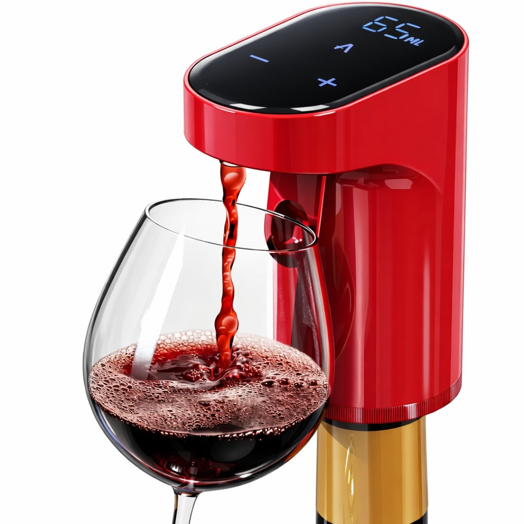 Aerator Electric pentru Vin cu Ecran Tactil — Dozare Precizată și Rapidă 🍷✨