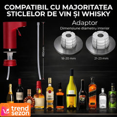 Aerator Electric pentru Vin cu Ecran Tactil — Dozare Precizată și Rapidă 🍷✨