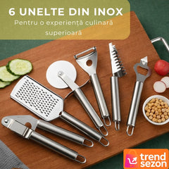 Set 20 Piese Utensile de Bucătărie cu Suport Elegant — Gătește cu Stil! 🍳✨