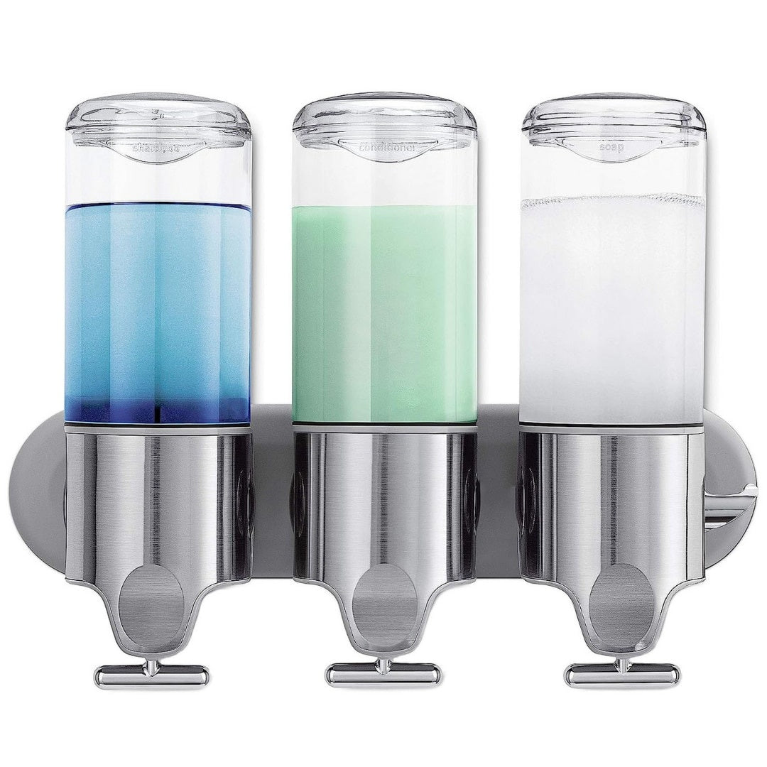Dispenser 3-in-1 pentru Sapun, Sampon și Balsam — Organizare Modernă 🛀✨