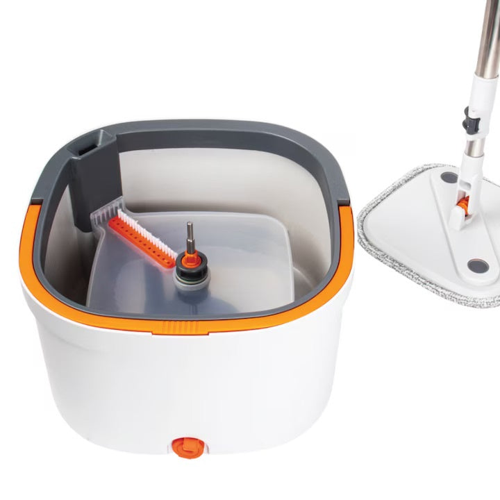 Mop Rotativ cu Galeată și Stoarcere Automată — Curățenie Fără Efort 🧼✨