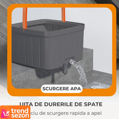 Mop Rotativ cu Galeata și Stoarcere Automată — Curățenie Rapidă! 🧼✨