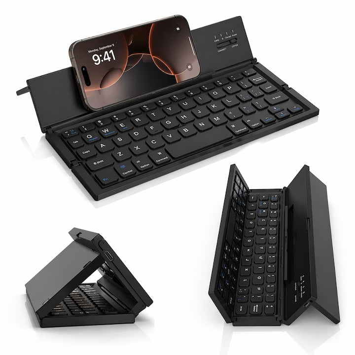 Tastatură Bluetooth Pliabilă Compactă cu Touchpad — Mobilitate Maximă ✨💻