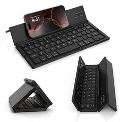 Tastatură Bluetooth Pliabilă Compactă cu Touchpad — Mobilitate Maximă ✨💻