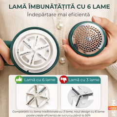Aparat de Îndepărtat Scame Portabil cu Încărcare USB — Eficiență Maximă 🌟🧥