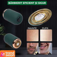 Mini Aparat de Ras Portabil Verde cu Încărcare USB — Perfect pentru Călătorii ✈️🌿