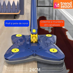 Mop cu Cap Stea 360° Telescopic — Curățare Rapidă și Eficientă! 🧼✨