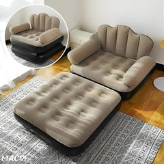 Fotoliu Gonflabil 2 în 1 Ergonomic pentru Înserările Confortabile — Relaxare oriunde! 🛋️🌞