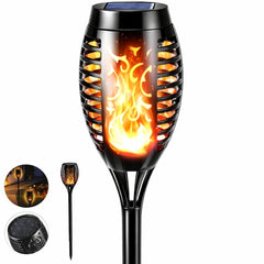 Torcă Solară LED cu Efect Flacără Reală — Ambianță Magică în Grădină ✨🔥