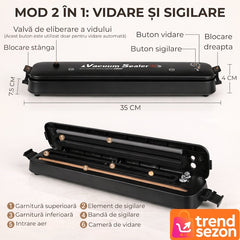 Aparat de Vidat Compactic cu Functie de Sigilare Automată — Prospetime Maximă! 🥦✨