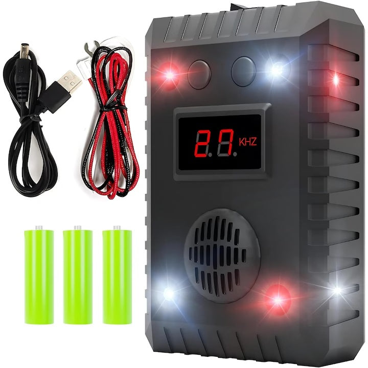 Dispozitiv Ultrasonic Antirozatoare cu LED și Display — Protecție Eficientă 🐭💡