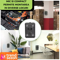 Dispozitiv Ultrasonic Antirozatoare cu LED și Display — Protecție Eficientă 🐭💡