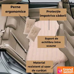 Saltea Gonflabilă Auto cu Perne Ergonomice — Confort Maxim în Călătorii 🚗💤