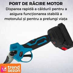 Set Foarfecă Electrică și Drujbă Compactă 21V — Taieri Rapidă fără Efort 🌿⚡