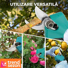 Set Foarfecă Electrică și Drujbă Compactă 21V — Taieri Rapidă fără Efort 🌿⚡