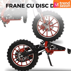 Motocicletă Cross pentru Copii 49cc cu Roti Groase — Aventuri Off-Road 🚀🏍️