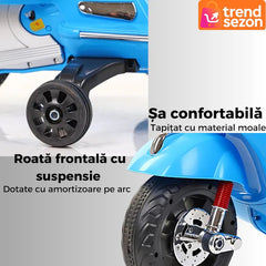 Scuter Electric pentru Copii Vespa 3-8 Ani — Distracție în Siguranță! 🛵✨