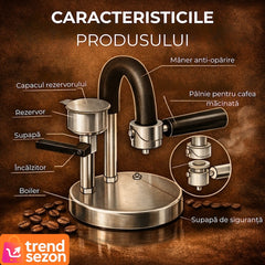 Espressor Manual din Inox 100% — Espresso Crema Perfectă Acasă 🌟☕
