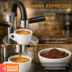 Espressor Manual din Inox 100% — Espresso Crema Perfectă Acasă 🌟☕