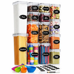 Set 7 Recipiente Organizatoare Transparent  — Soluția Perfectă pentru Bucătărie 🍽️✨